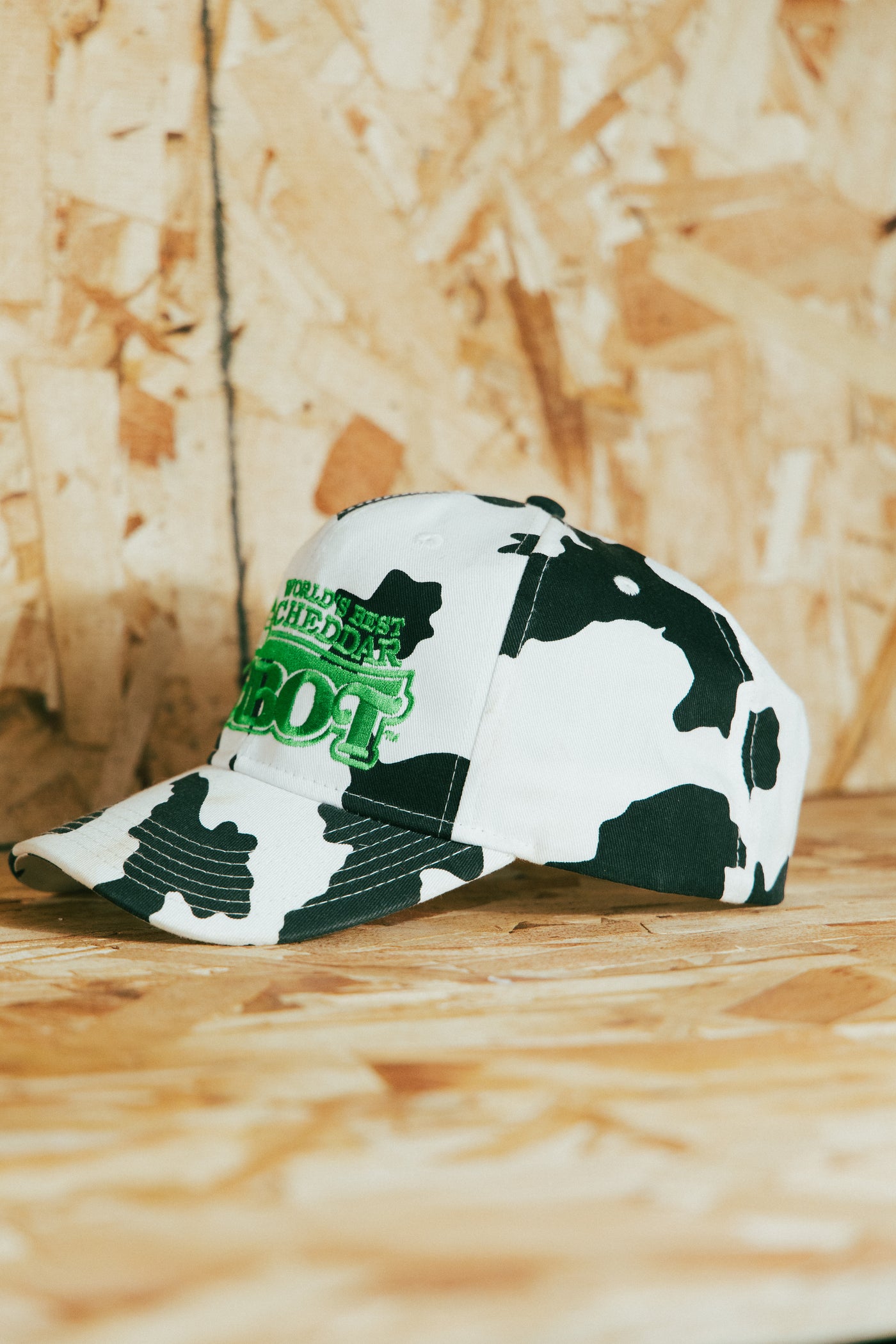 Vintage Cabot Cheese Cow Print Snapback
