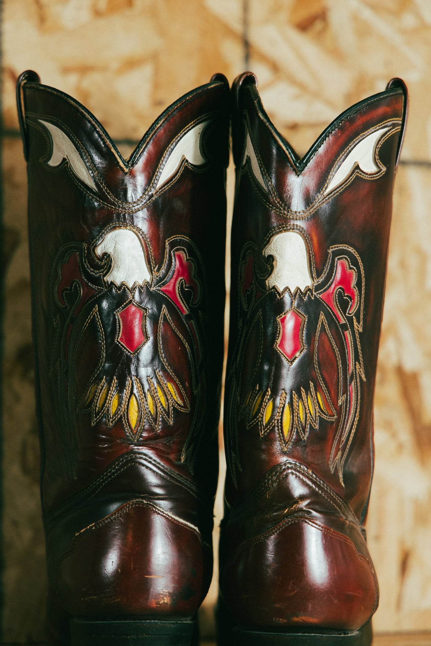 Vintage Eagle Thunderbird Texas Cowboy Boot