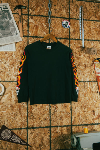 Vintage 90s Biker Flame Longsleeve