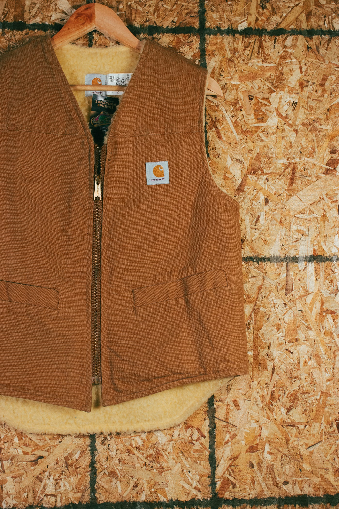 Vintage 90s Carhartt Sherpa Lined Vest