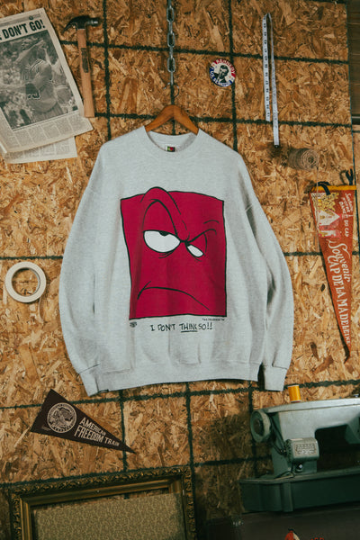Vintage 1996 ‘I Don’t Think So’ Art Crewneck