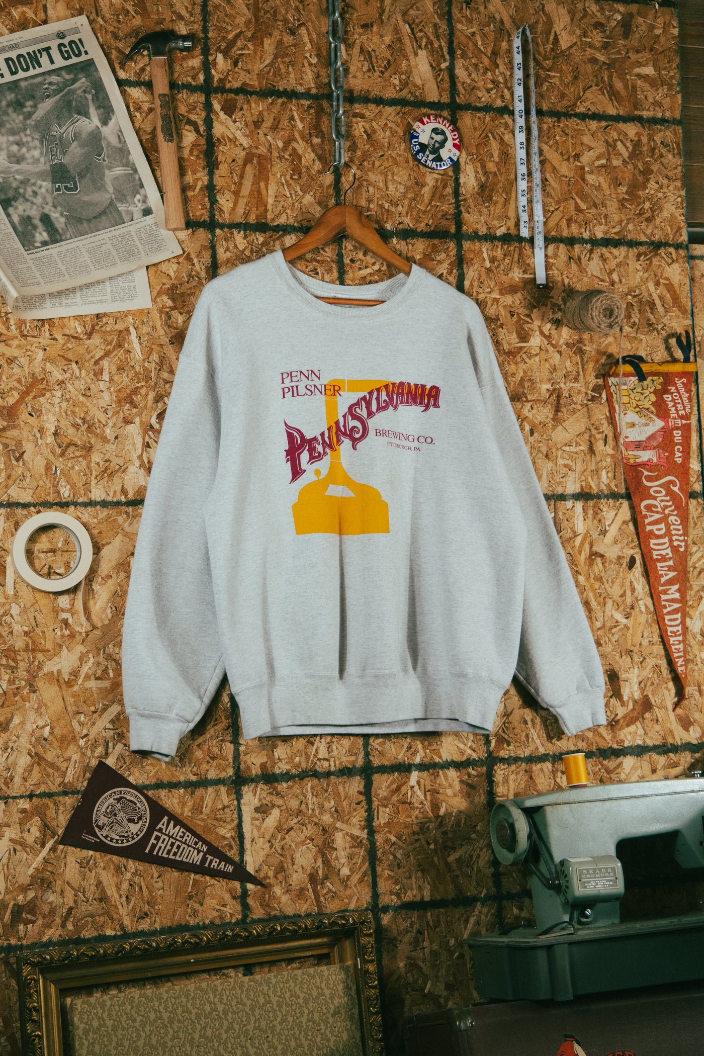 Vintage 90s Penn Pilsner Brewing Co Heavyweight Crewneck