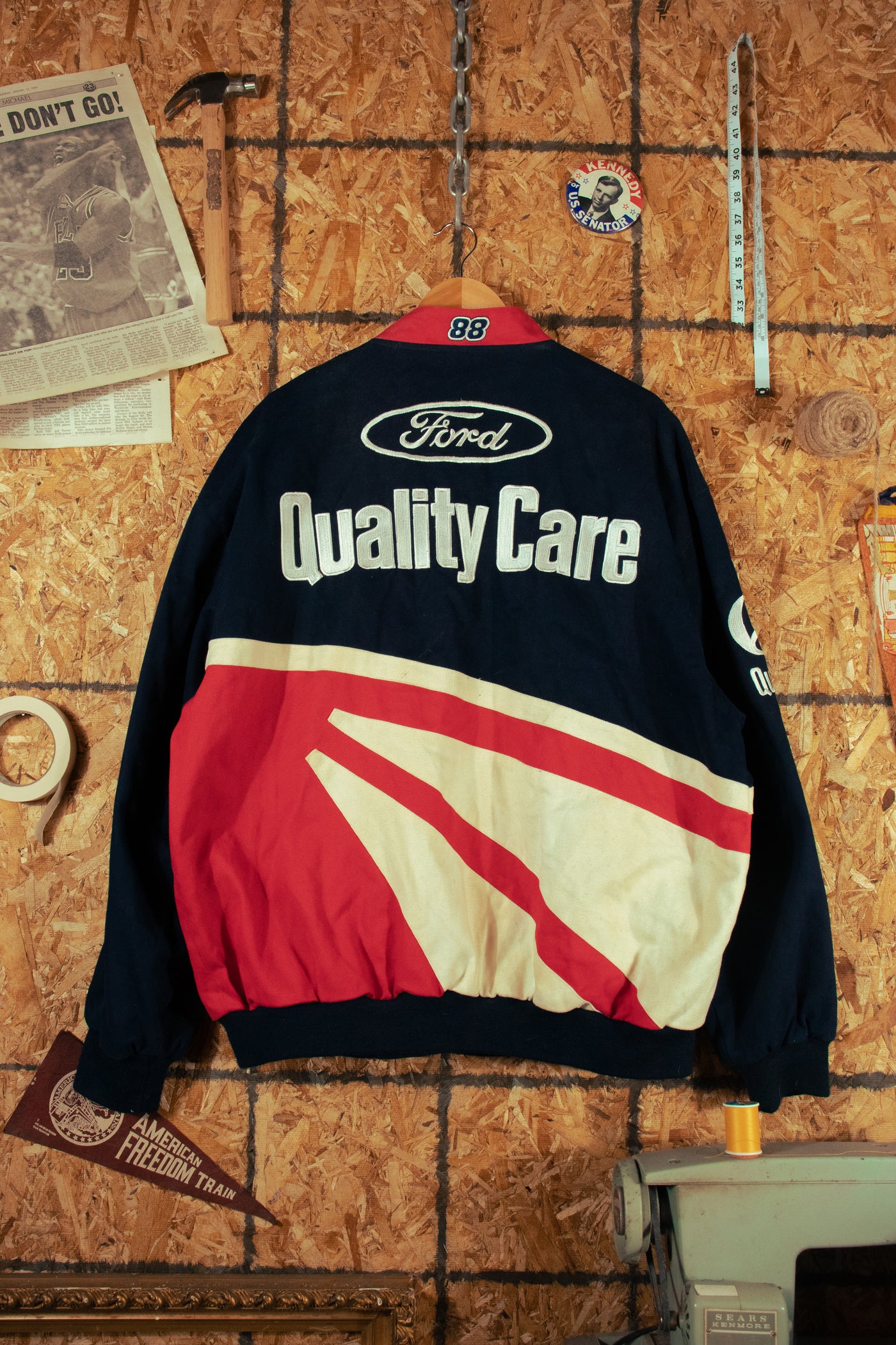 Vintage 90s Jeff Hamilton Dale Jarrett Racing Jacket