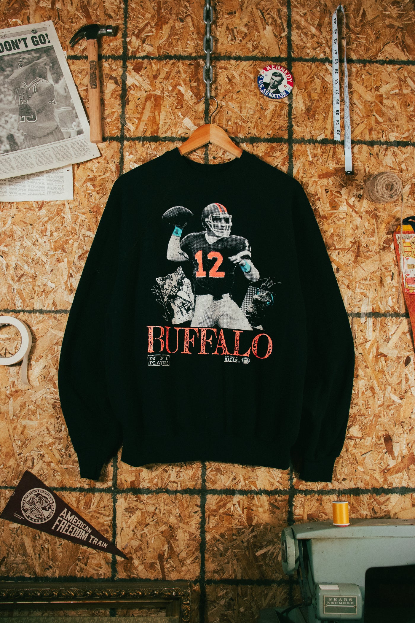 Vintage 80s Jim Kelly Buffalo Bills Crewneck