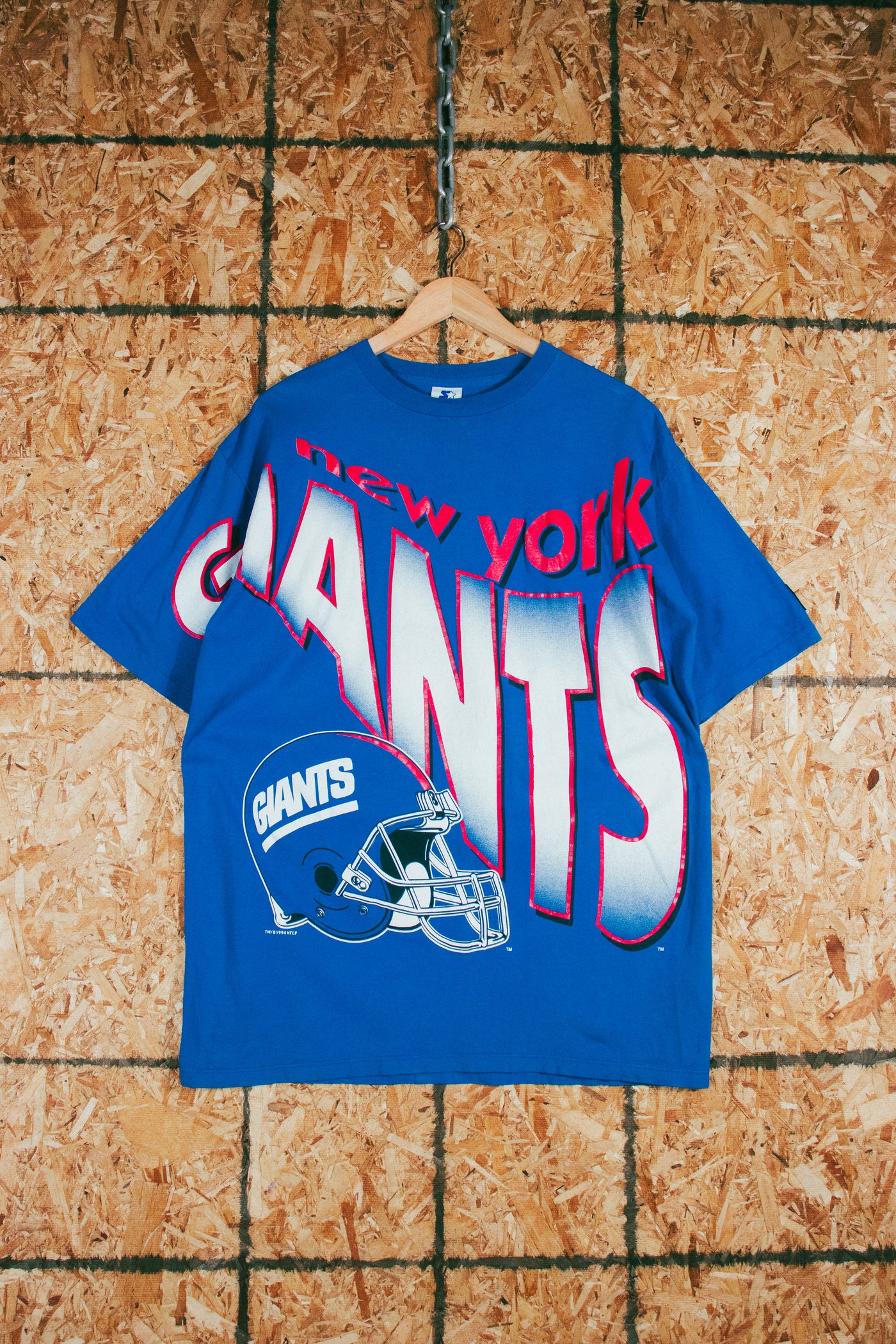 Vintage 1994 New York Giants Starter All Over Print T-Shirt