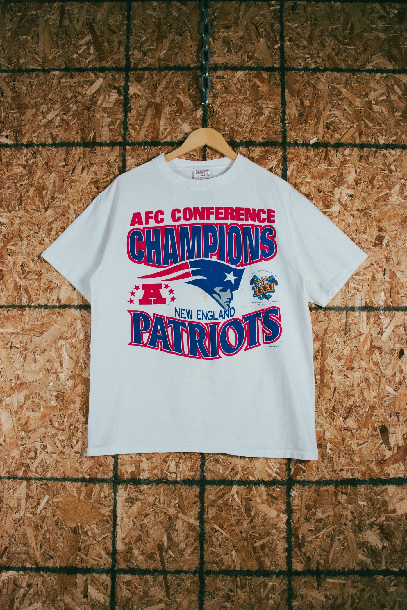 Vintage 1997 New England Patriots AFC Champs T-Shirt