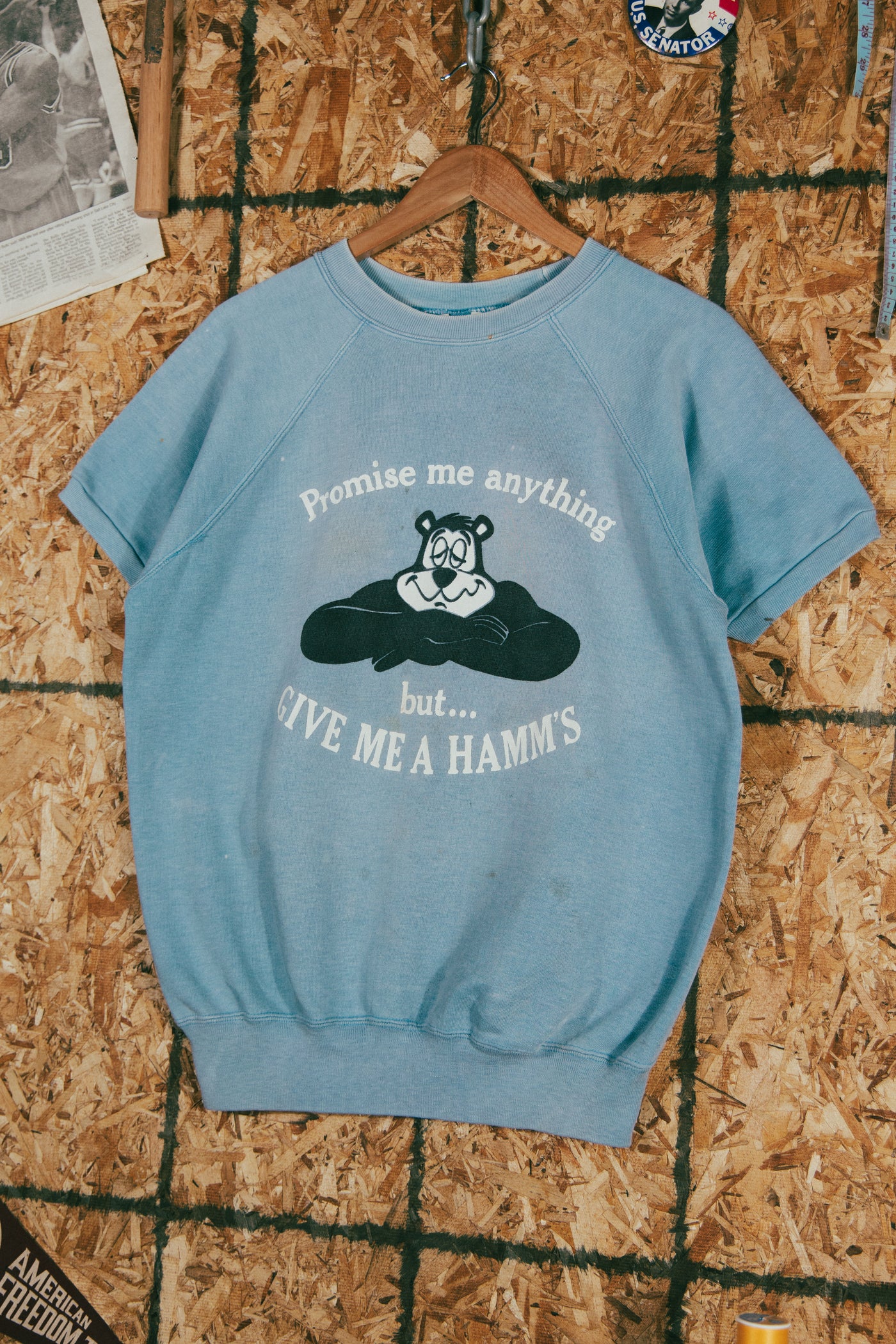 Vintage 1960s Runningman Champion Hamms Beer Short Sleeve Crewneck 