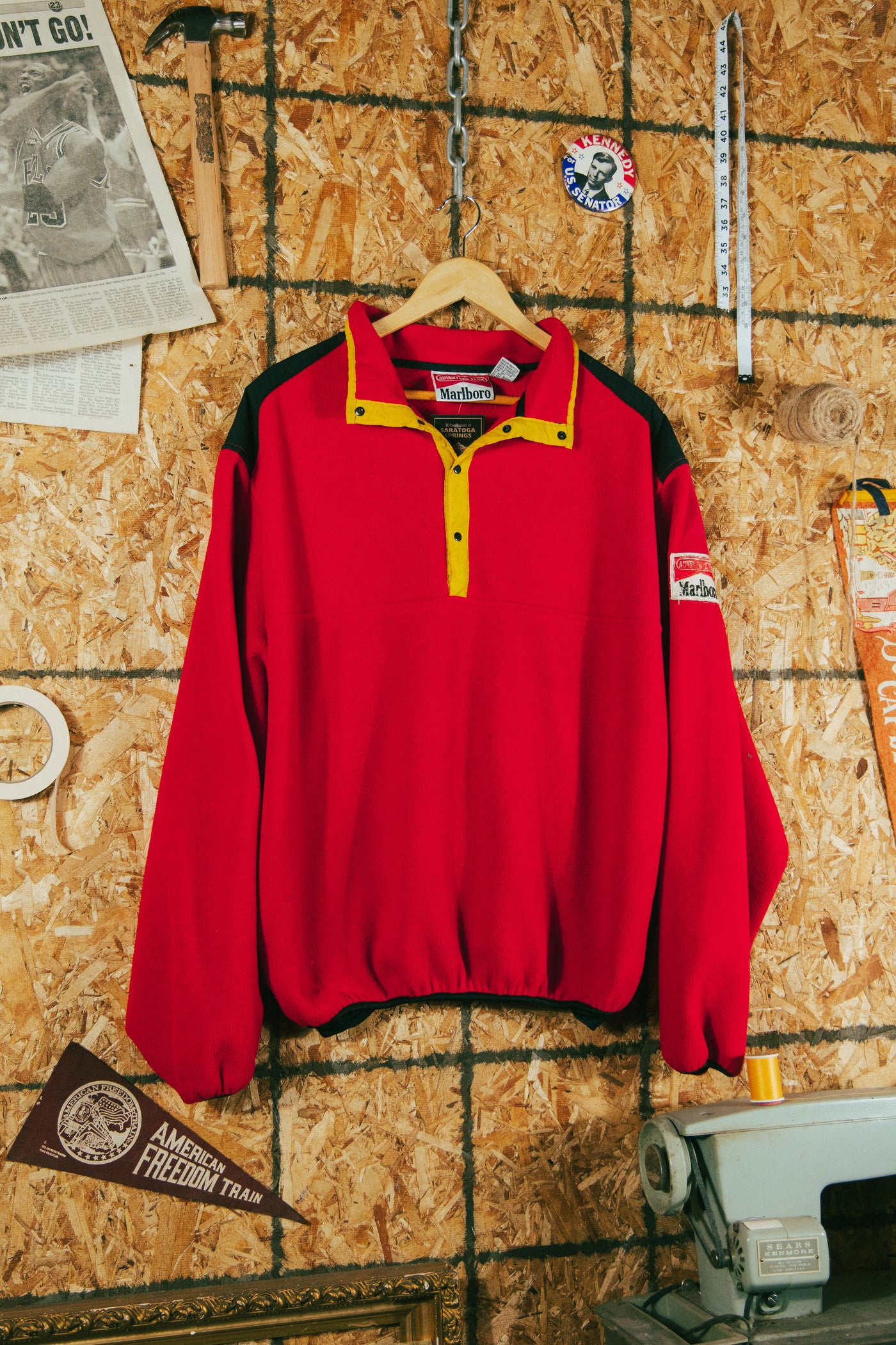 Vintage 90s Marlboro Snap Fleece