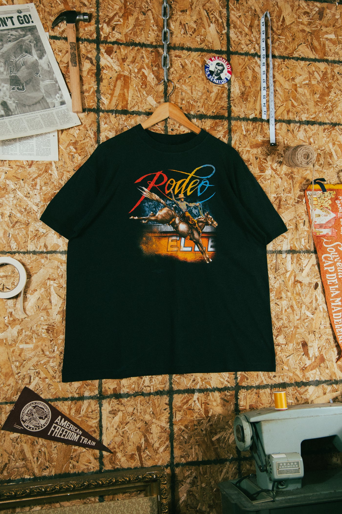 Vintage 1989 Rodeo 3d Emblem T-Shirt
