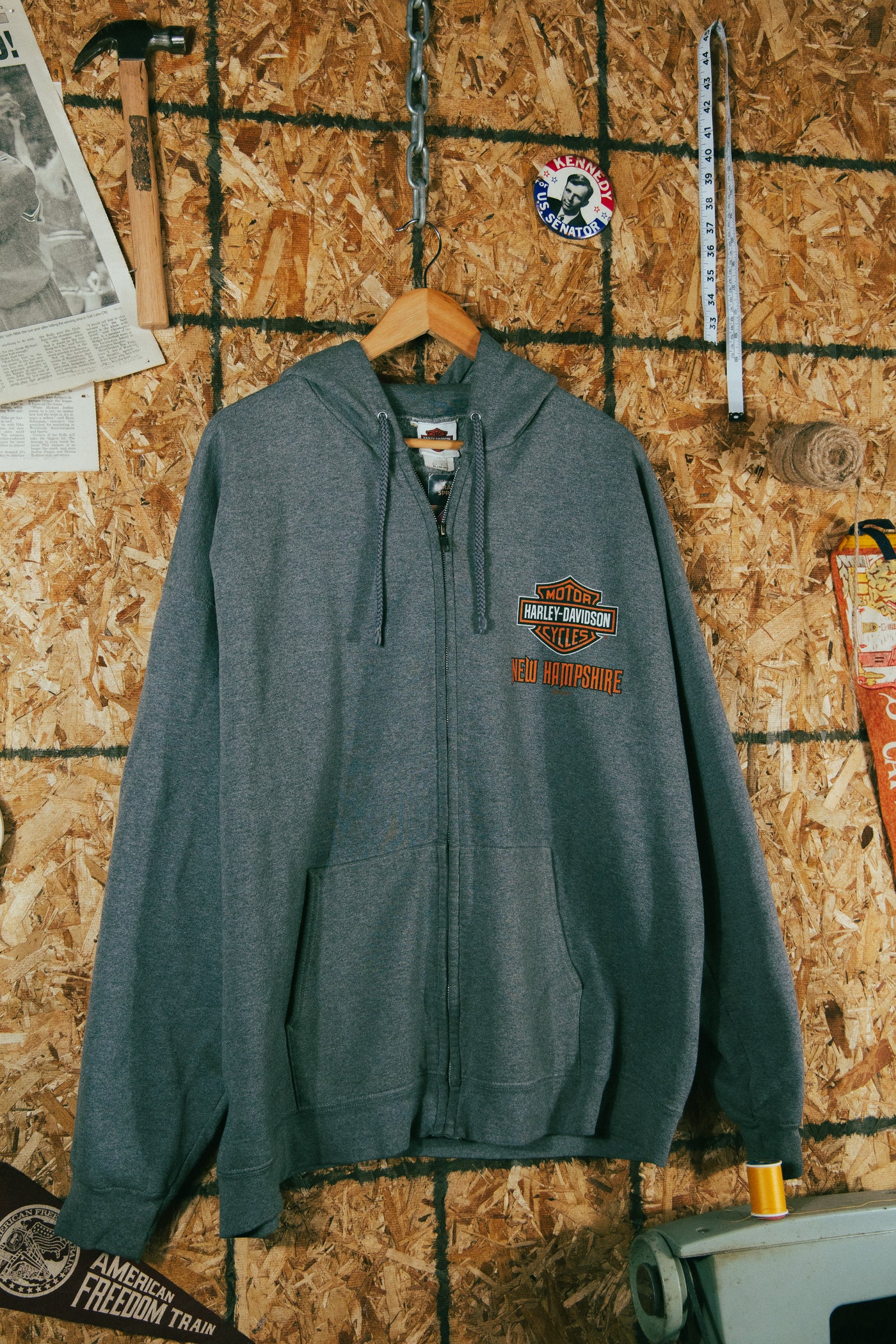 Vintage Harley Davidson Zip Up Hoodie