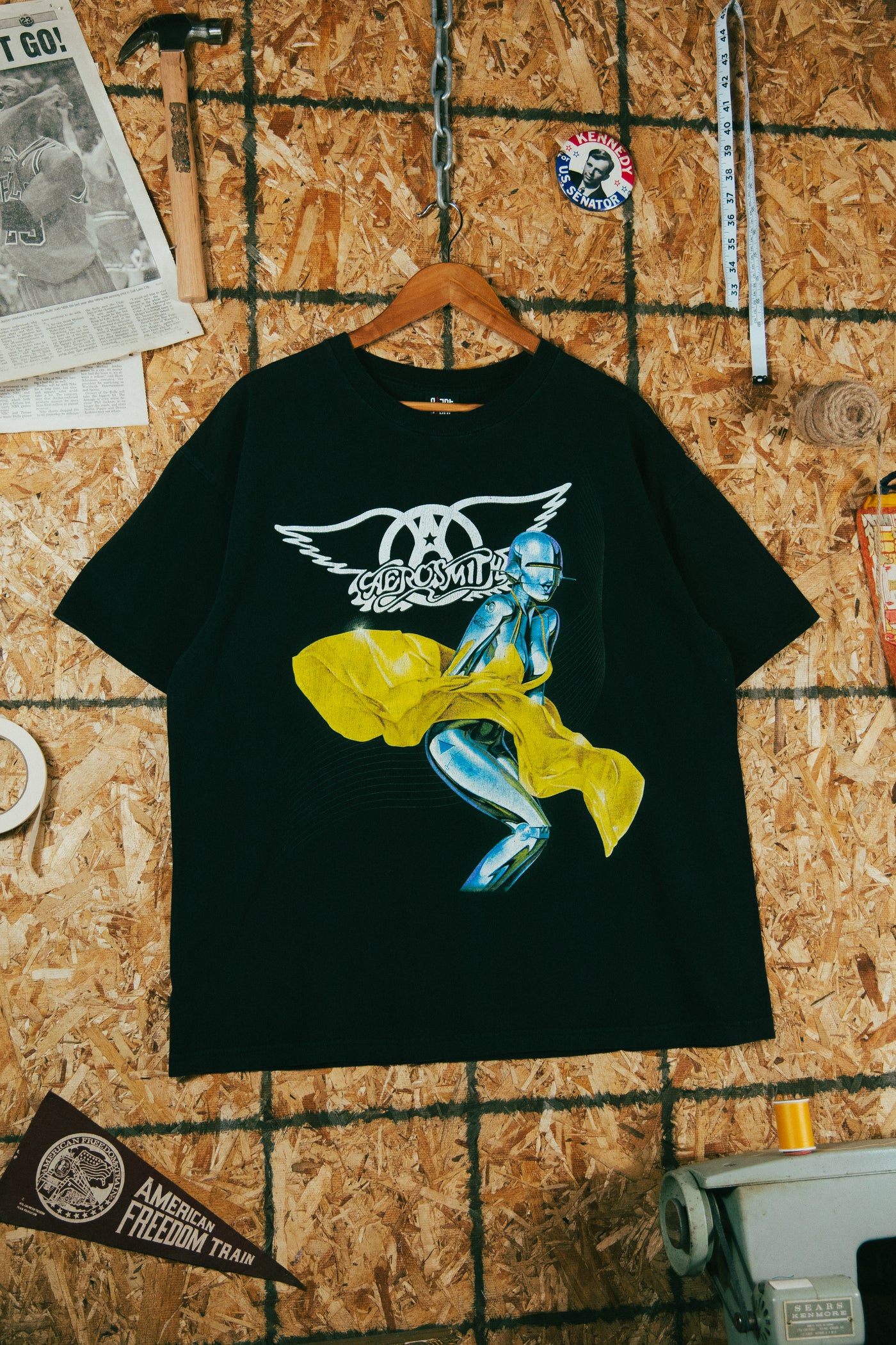 Vintage 2001 Aerosmith Just Press Play Tour T-Shirt