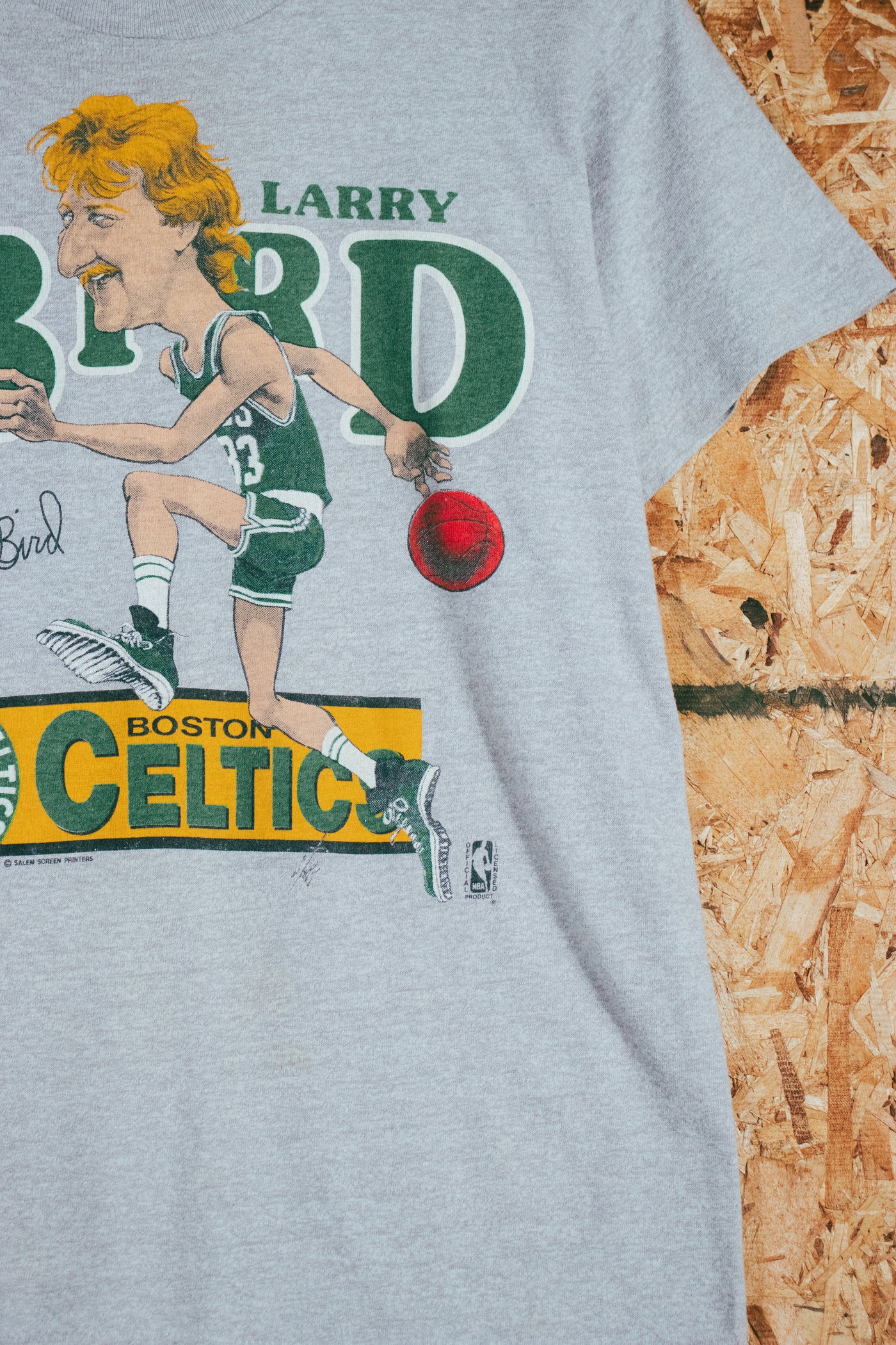 Vintage 80s Boston Celtics Larry Bird T-Shirt