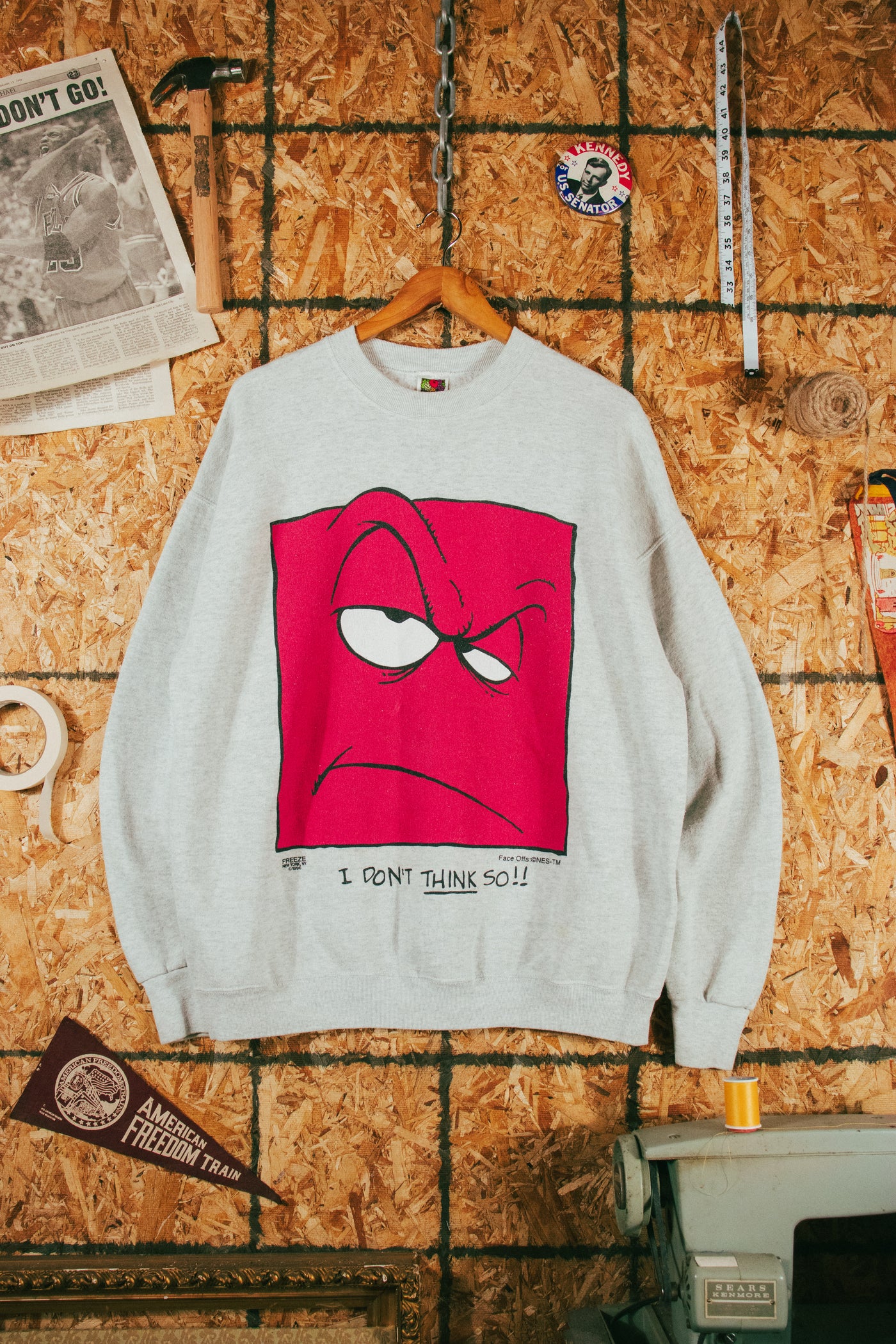 Vintage 1996 ‘I Don’t Think So’ Art Crewneck