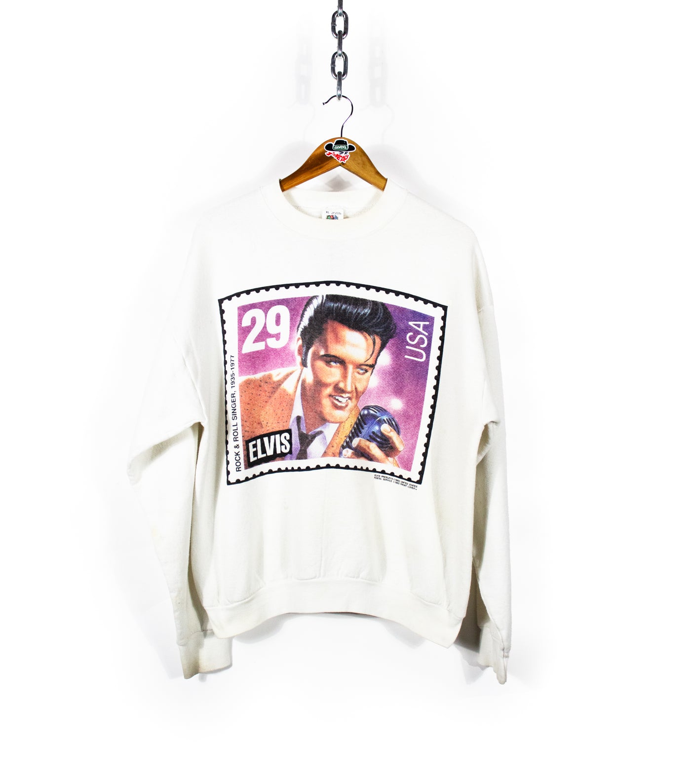 Vintage 1992 Elvis Poststage Stamp Crewneck