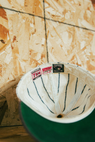 Vintage 90s Wool Pinnstripe Fitted Yankees Hat