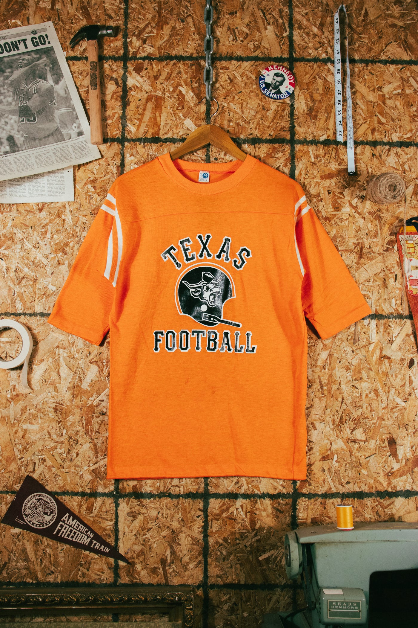Vintage 70s Texas Football 3/4 Sleeve Shirt