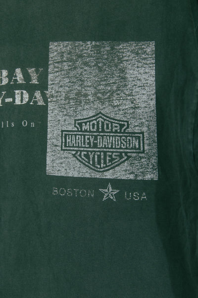 Vintage 2001 Harley Davidson Boston Flame T-Shirt