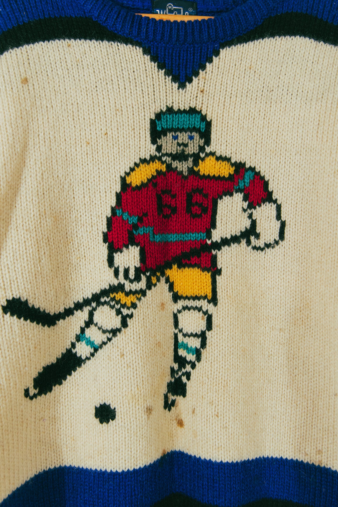 Vintage 90s Woolrich Knit Wool Hockey Sweater