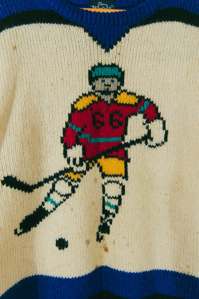 Vintage 90s Woolrich Knit Wool Hockey Sweater
