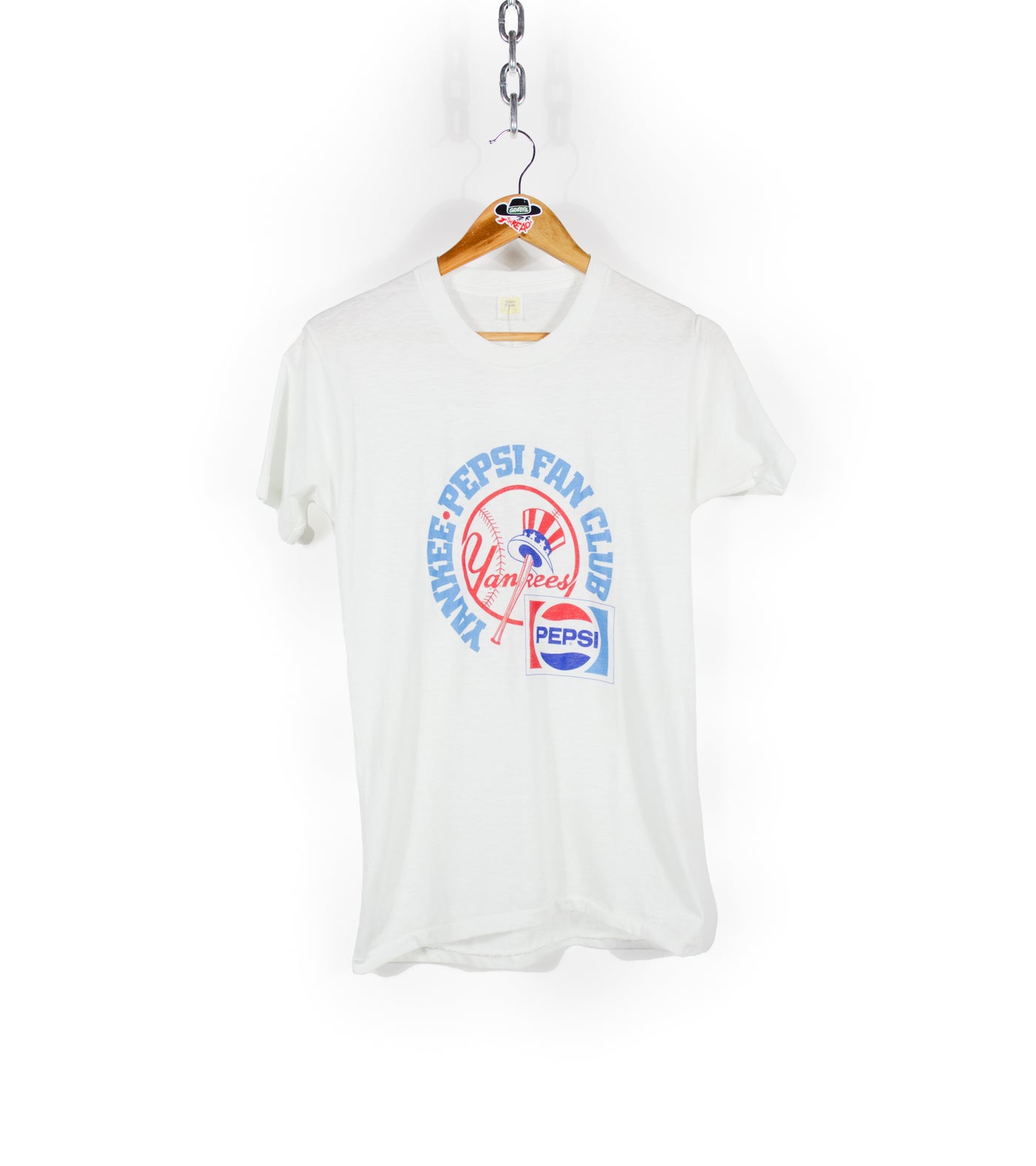 Vintage 80s Yankees Pepsi Fan Club Promo T-Shirt