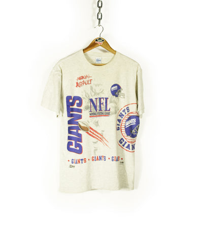 Vintage 1991 New York Giants Salem Sportswear Aerial Assault T-Shirt