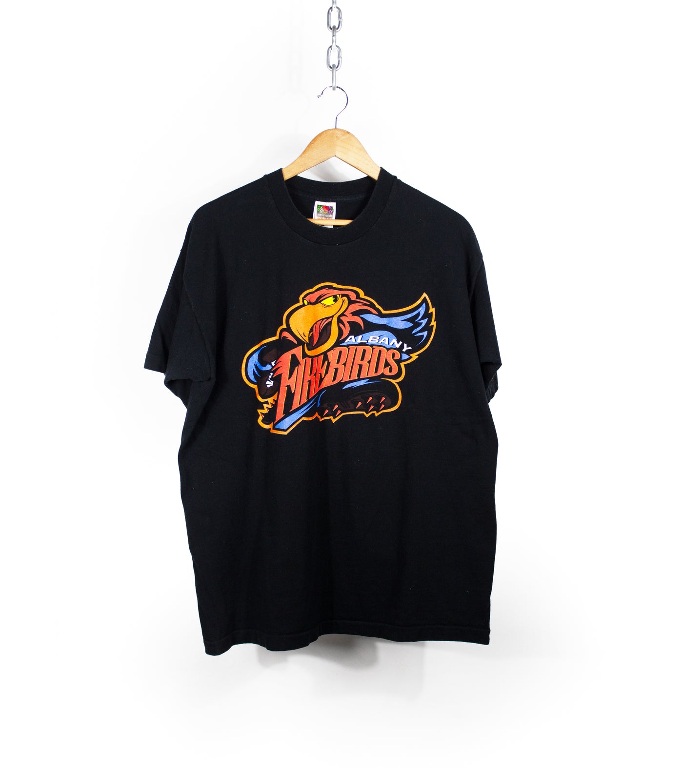 Vintage 90s Albany Firebirds Logo T-Shirt