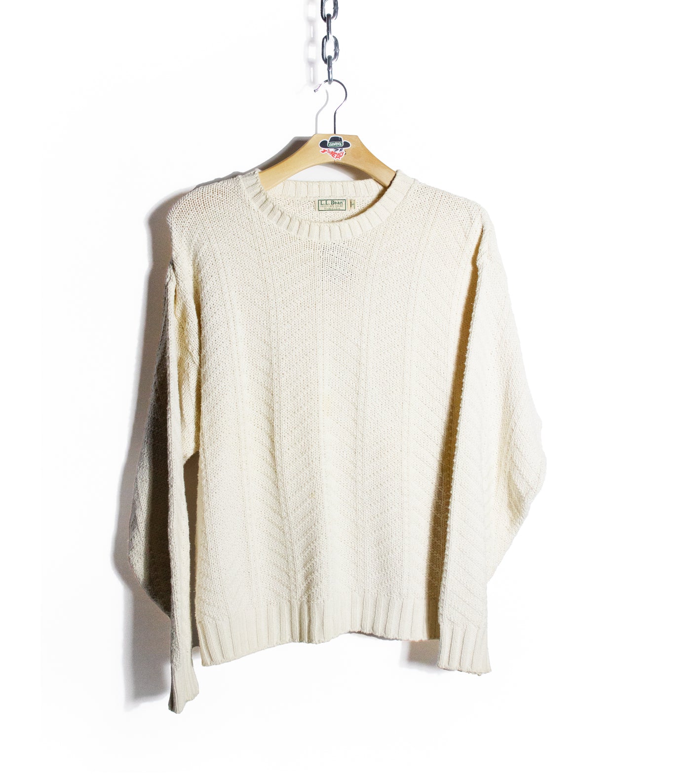 Vintage 80s LL Bean Cableknit Sweater