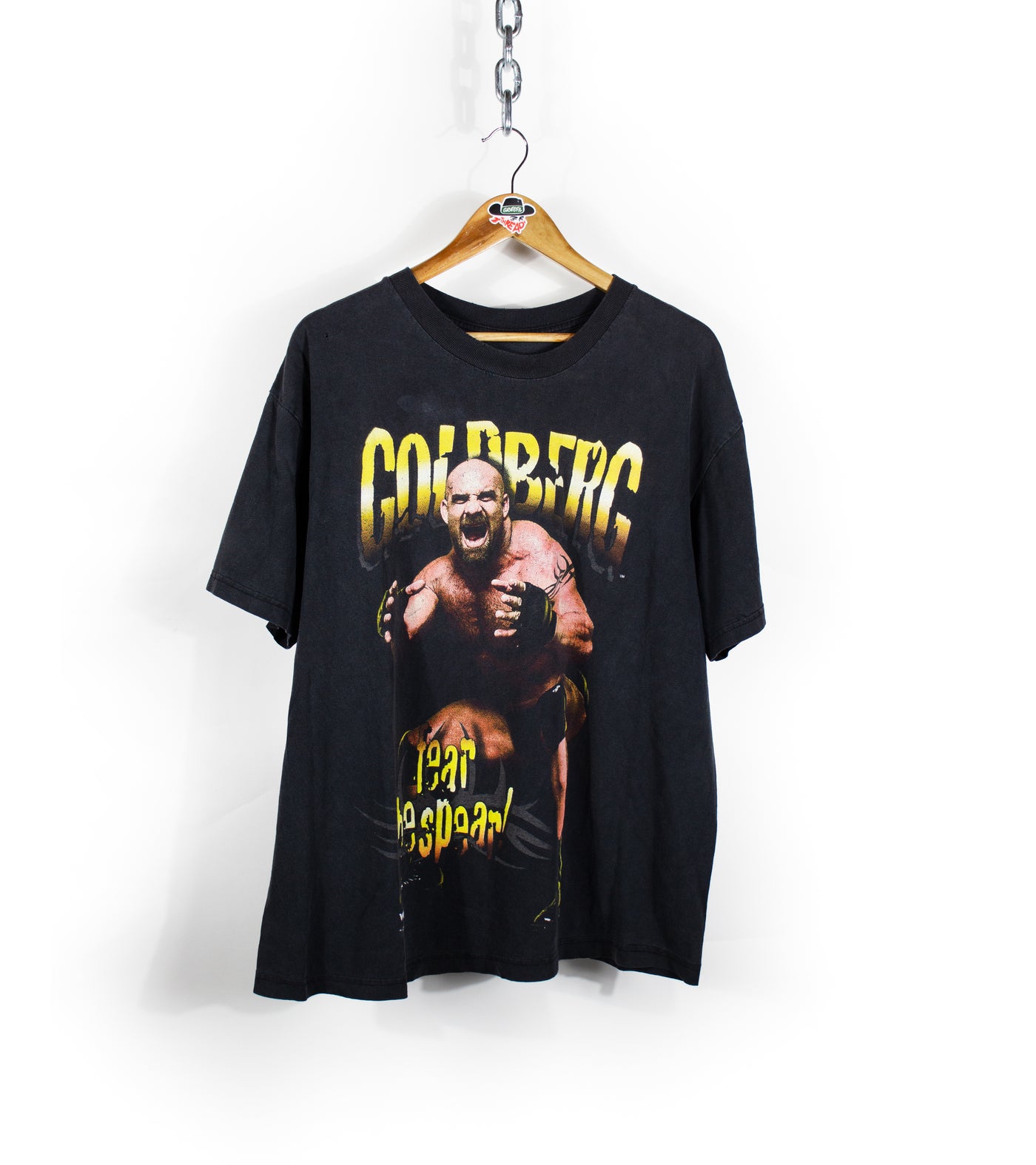 Vintage 1998 Goldberg 'Fear the Spear' WCW T-Shirt