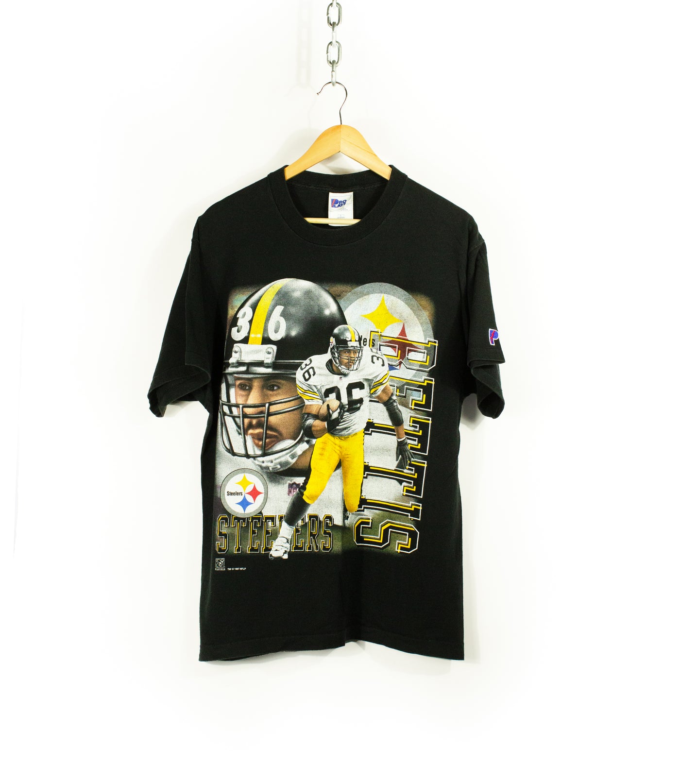 Vintage 1997 Pro Player Jerome Bettis Steelers Caricature T-Shirt