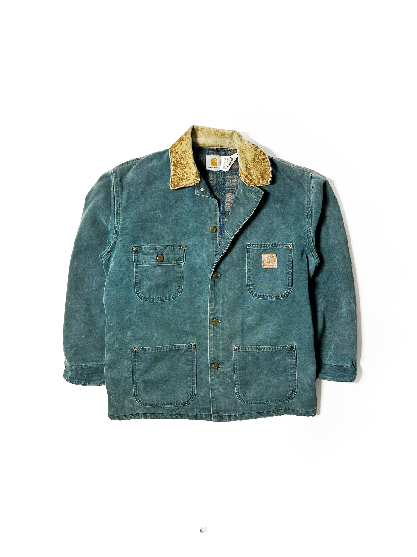 Vintage 80s Olive Carhartt Lined Chore Jacket