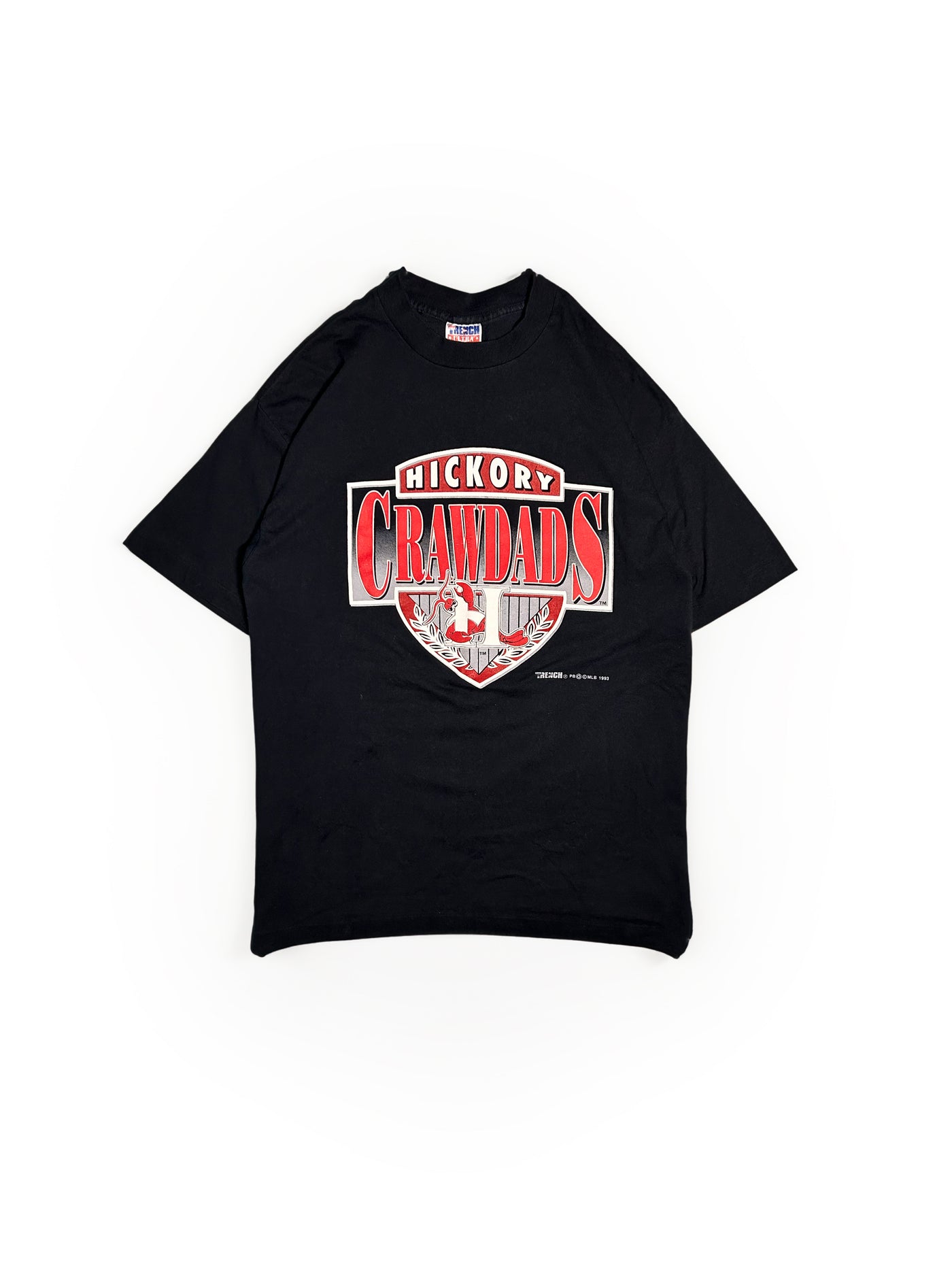 Vintage 1993 Hickory Crawdads Minor League T-Shirt