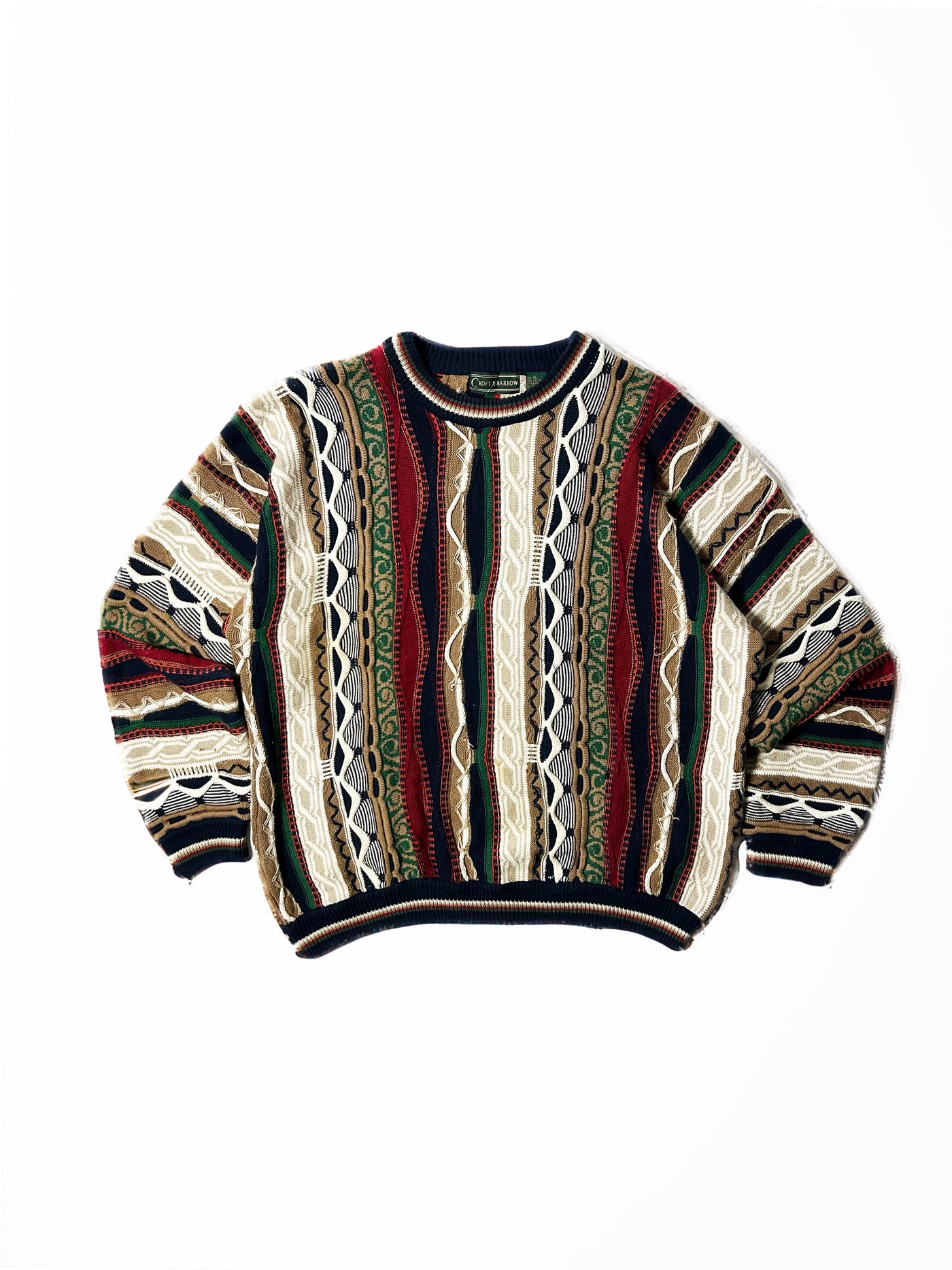 Vintage 90s Croft & Barrow Coogi Style Sweater