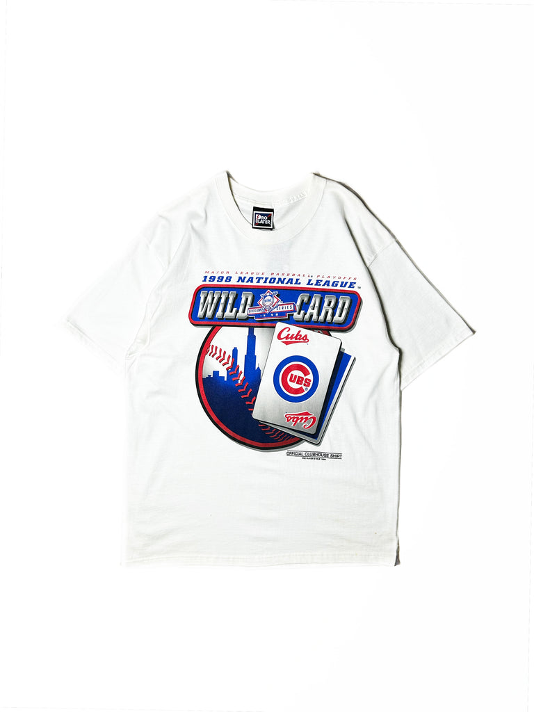 MLB VINTAGE 1998 CHICAGO CUBS WILD CARD PLAYOFF SEASON T SHIRT SIZE XL