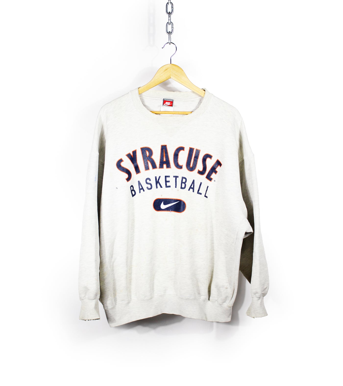Vintage 90s Nike Syracuse Basketball Distressed Crewneck