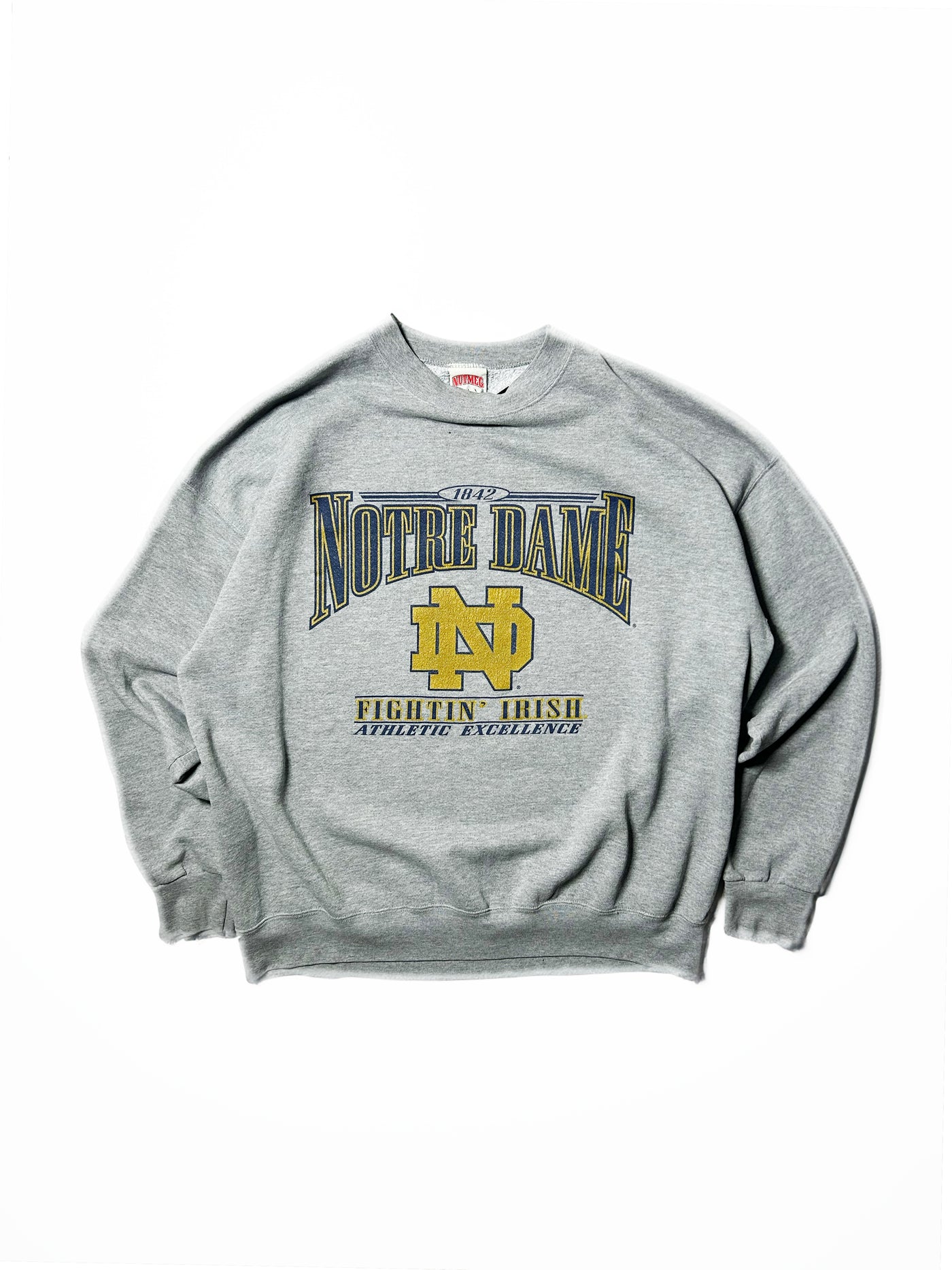 Vintage 90s Notre Dame Nutmeg Crewneck