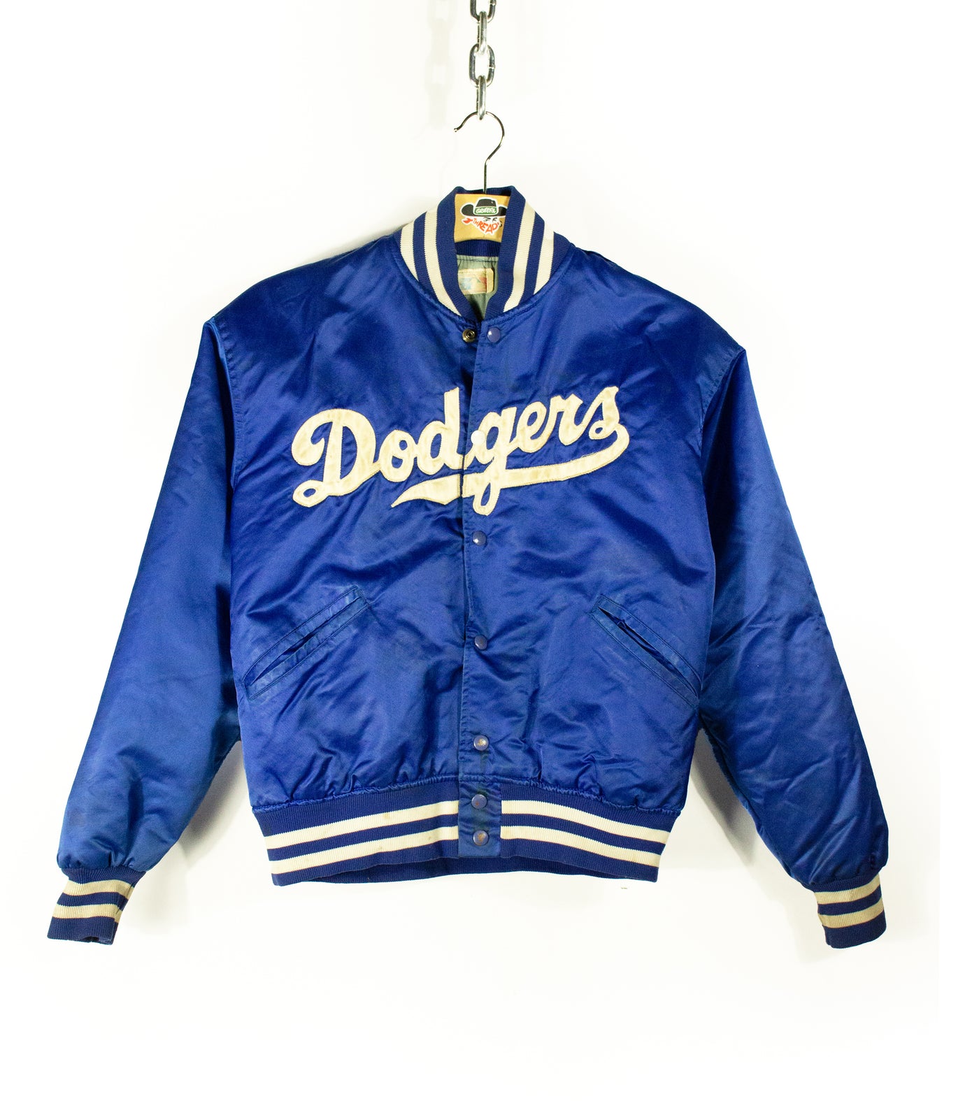 Vintage 70s MLB Merchandized Dodgers Satin Bomber Jacket