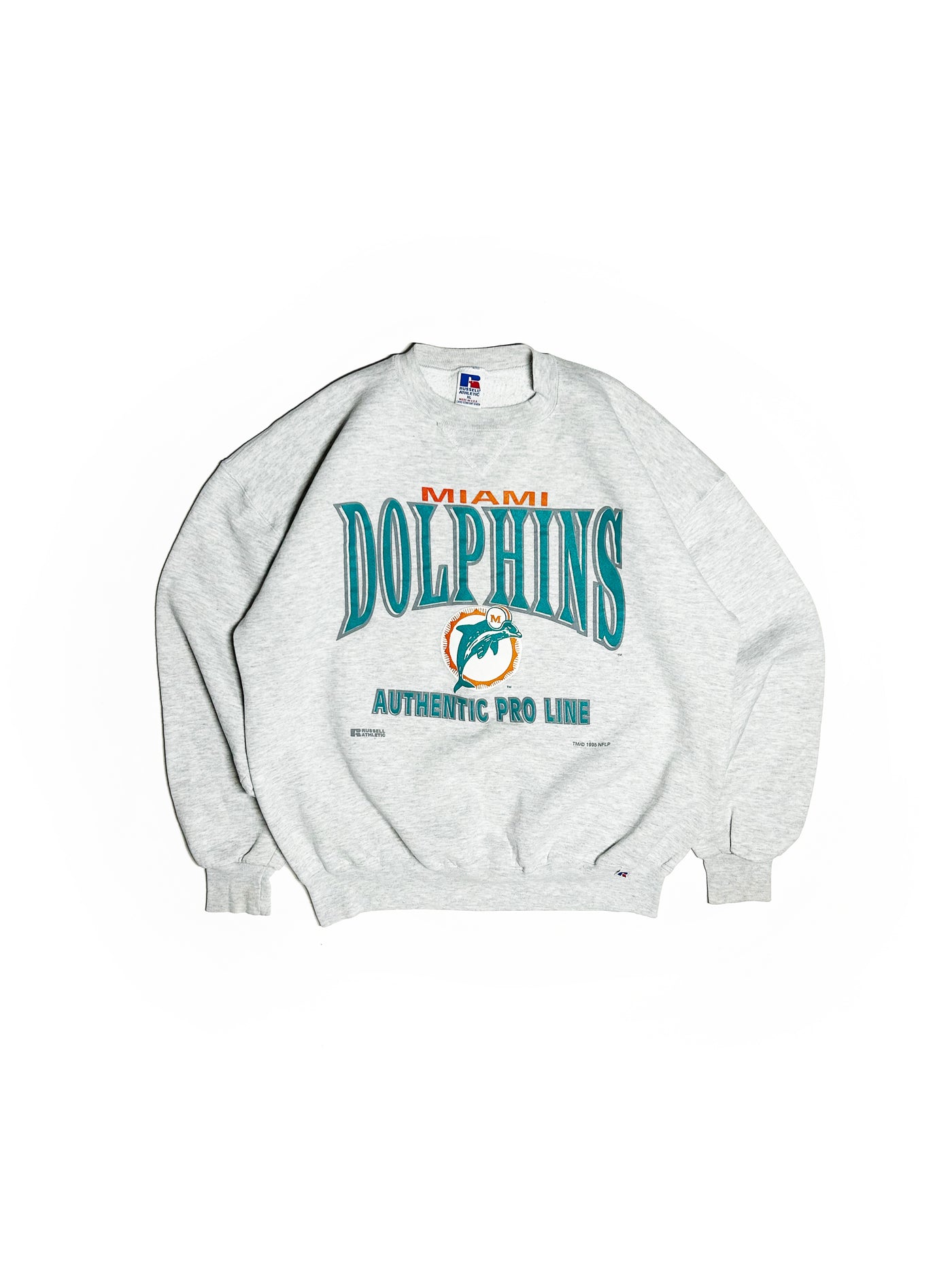 Vintage 1995 Miami Dolphins Russell Athletic Crewneck