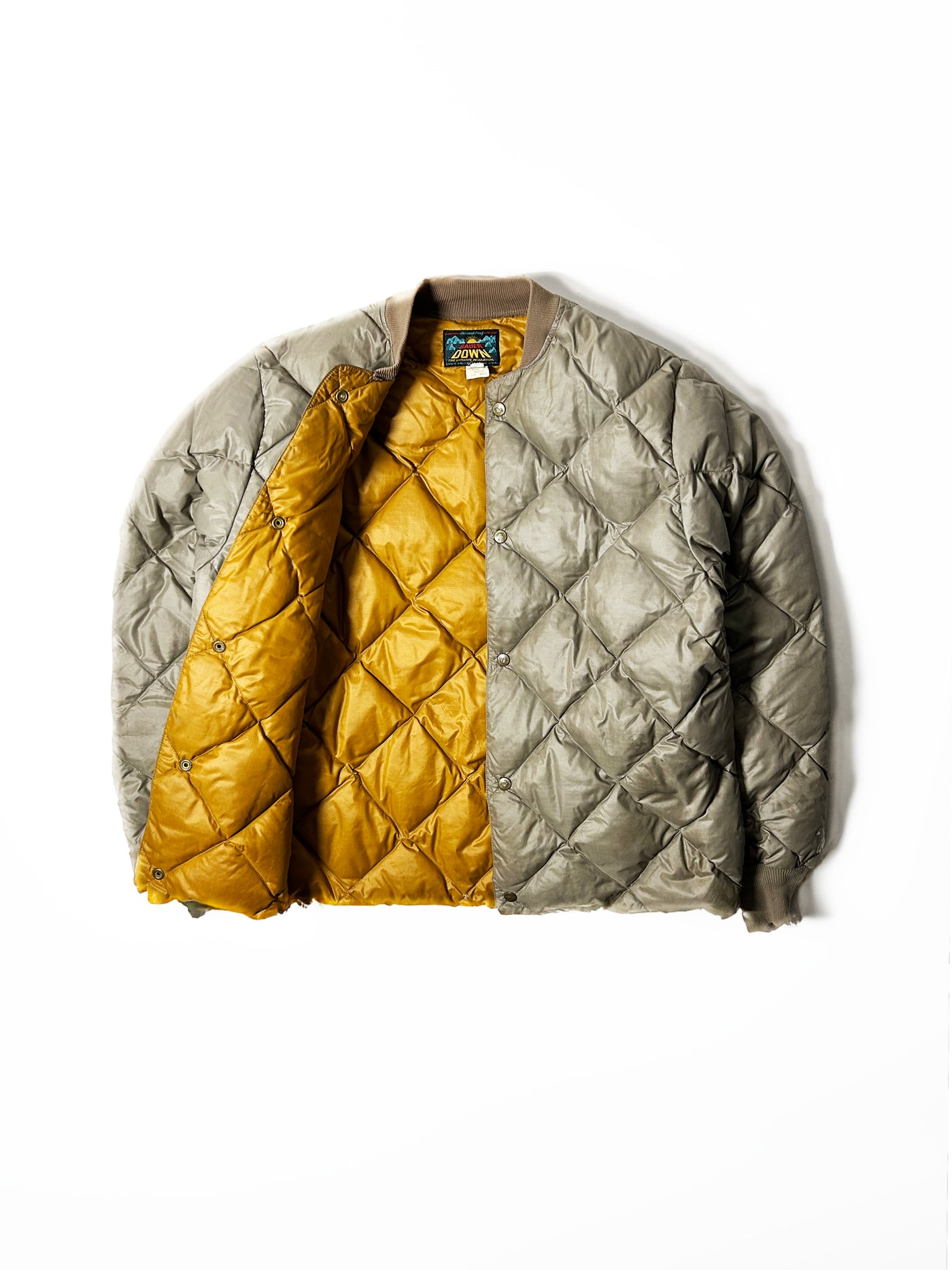 Vintage 60s Bauer Down Quilted Snap Down Jacket