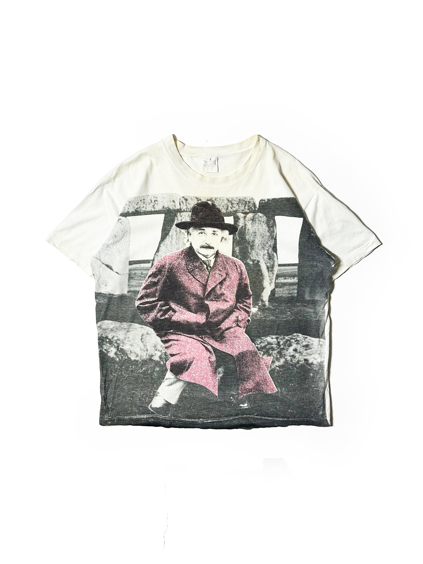 Vintage 90s Einstein All Over Print T-Shirt