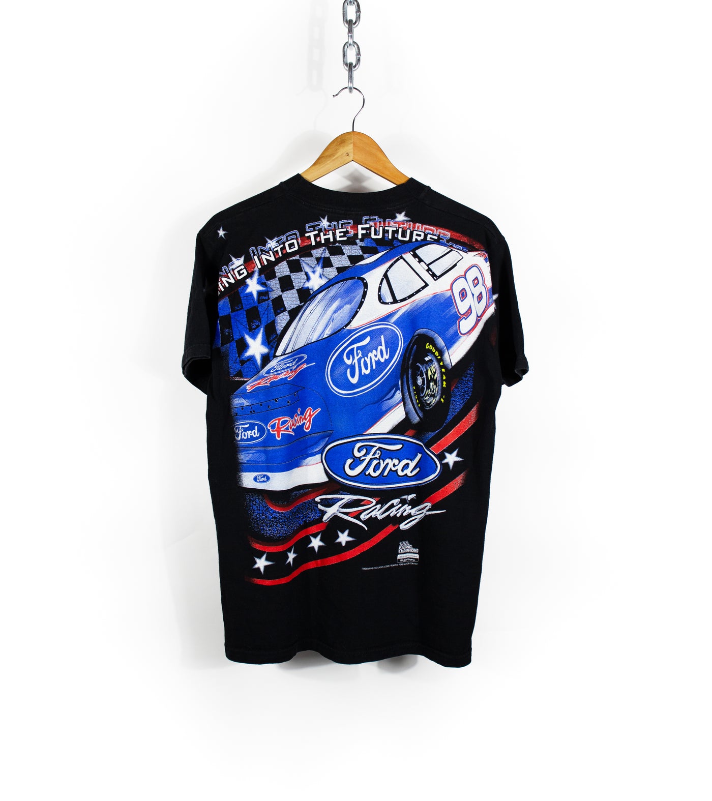 Vintage 1998 Ford Racing All Over Print T-Shirt