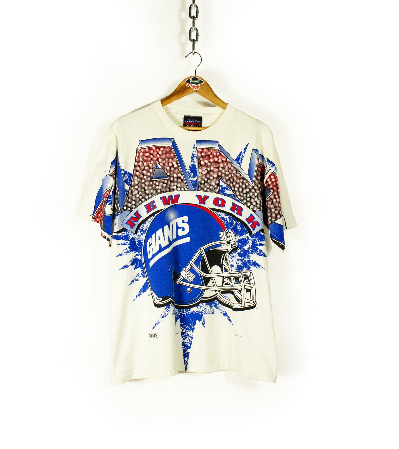 Vintage 1995 New York Giants Magic Johnson All Over Print T-Shirt