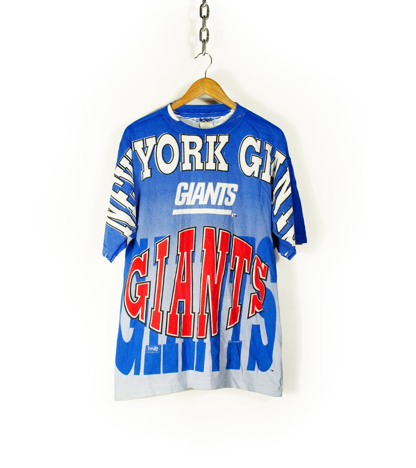 Vintage 1994 New York Giants All Over Print T-Shirt