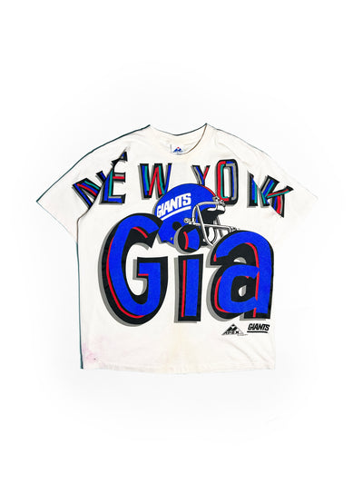 Vintage 1993 Apex New York Giants All Over Print T-Shirt
