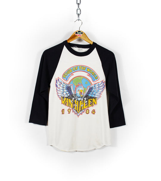 Vintage 1984 Van Halen World Tour Baseball T-Shirt – Grateful Threads