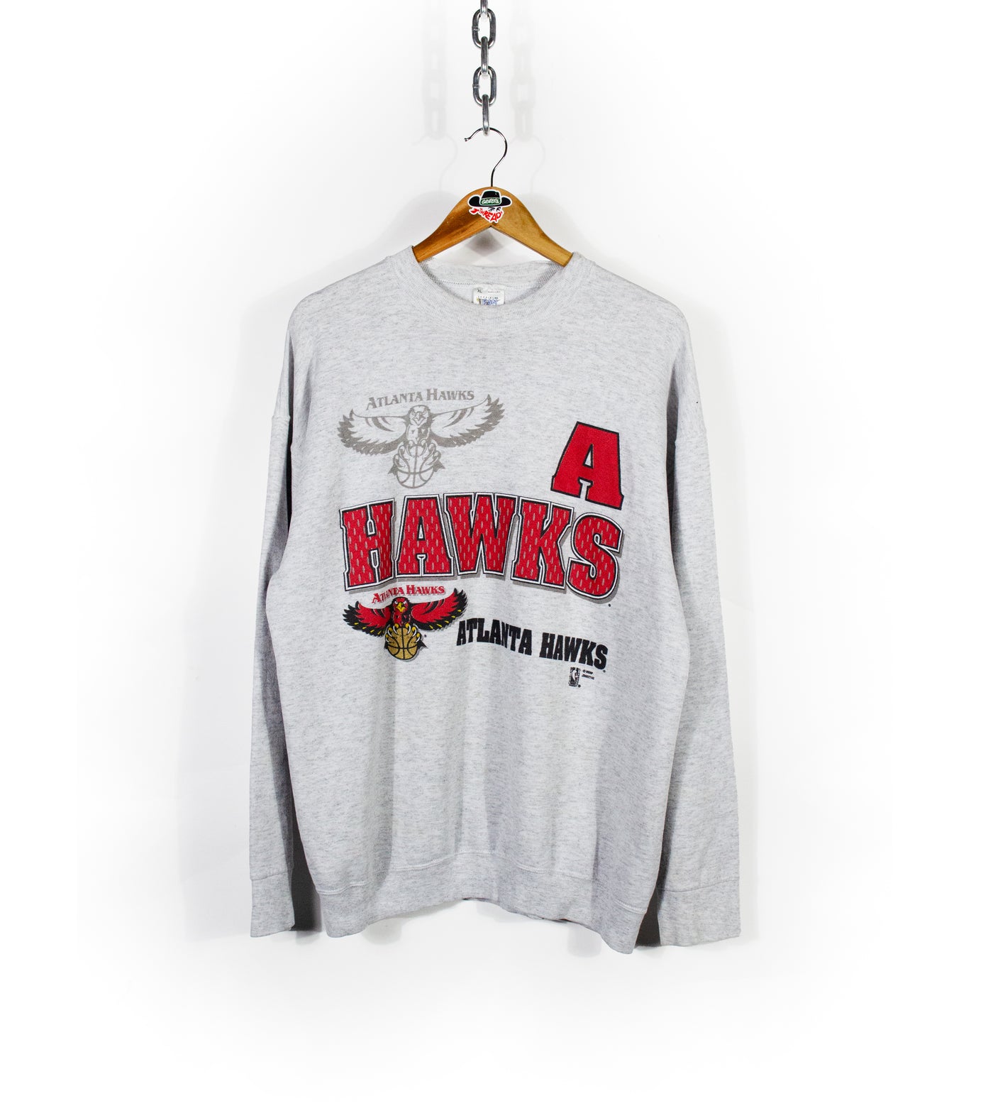 Vintage 90s Atlanta Hawks Logo Crewneck