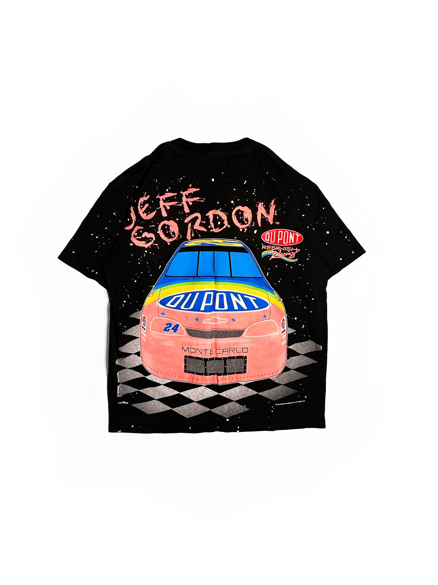 Vintage 1995 Jeff Gordon All Over Print Star T-Shirt