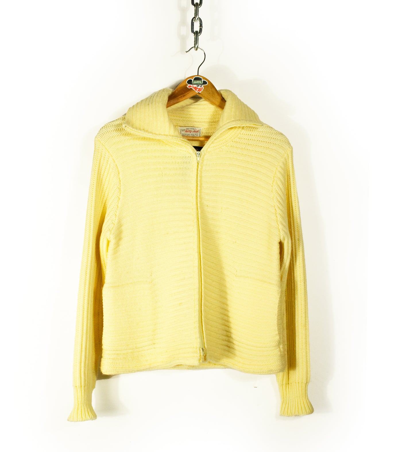 Vintage 70s Kelly Knits Zip Up Sweater