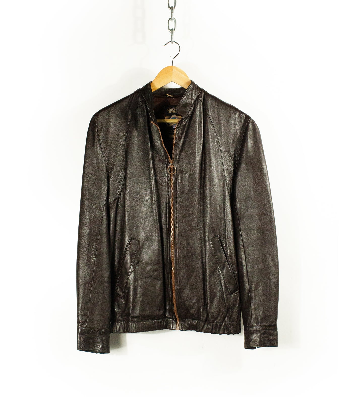 Vintage 70s Abd el Rehim Mohamed Leather Jacket