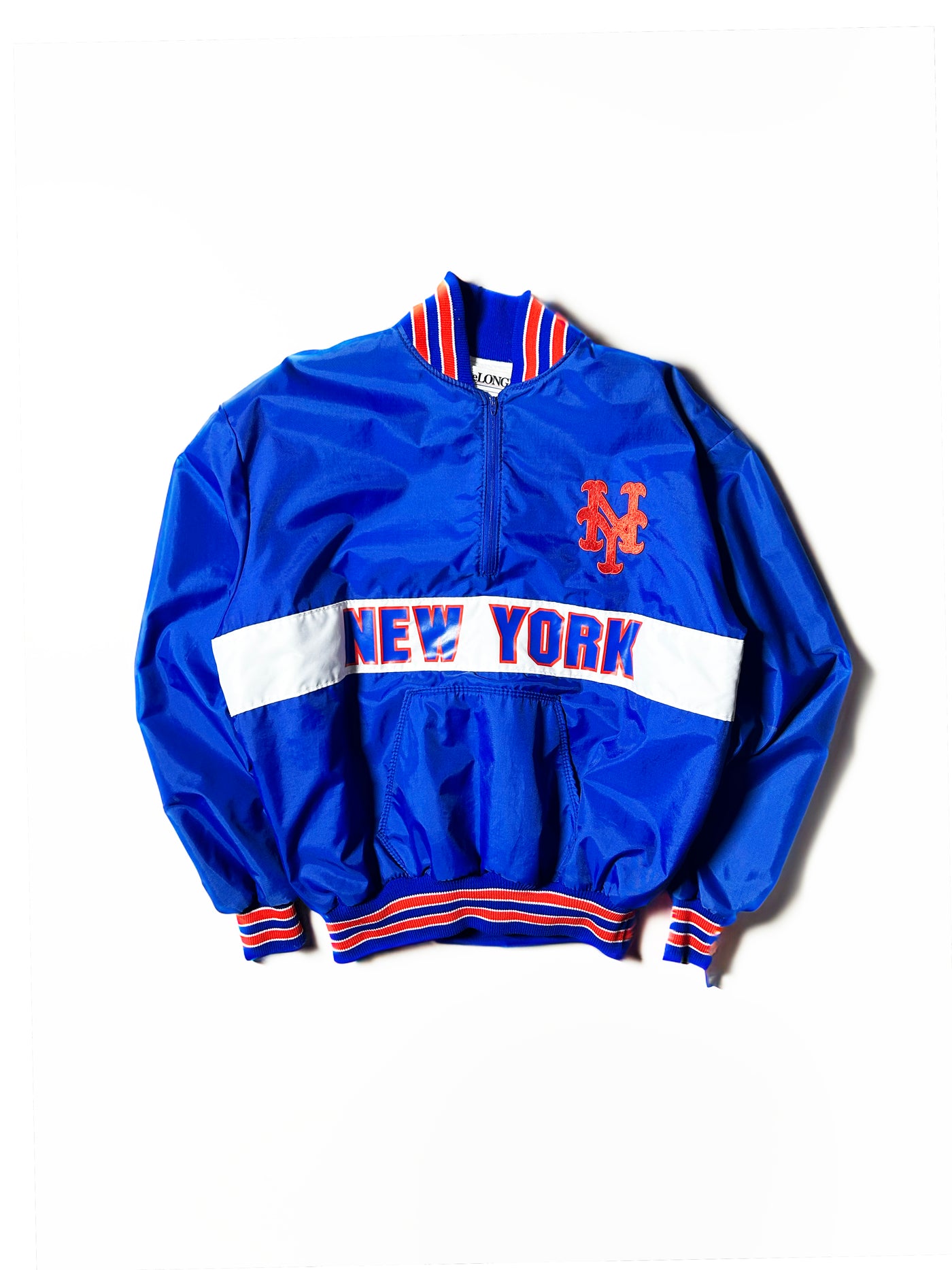 Vintage 80s New York Mets 1/4 Zip Windbreaker