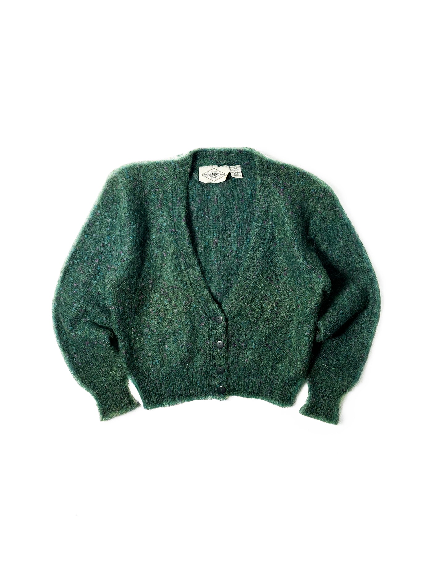 Vintage 80s B. Moss Mohair Cardigan Sweater